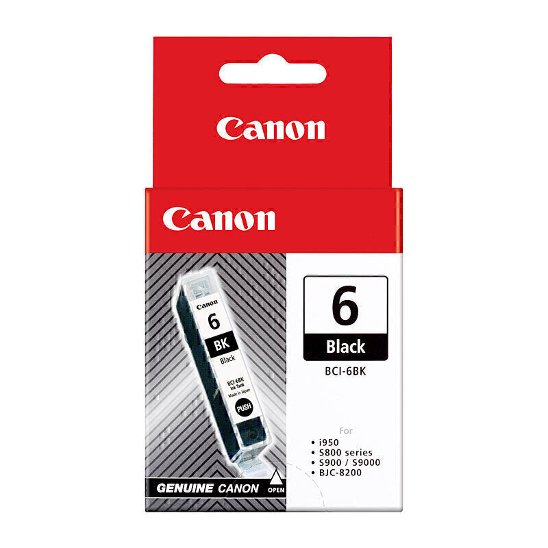 6-Color Ink Set Compatible With Canon I950, I960, I9100, I900D Printers - BCI-6 Cartridges