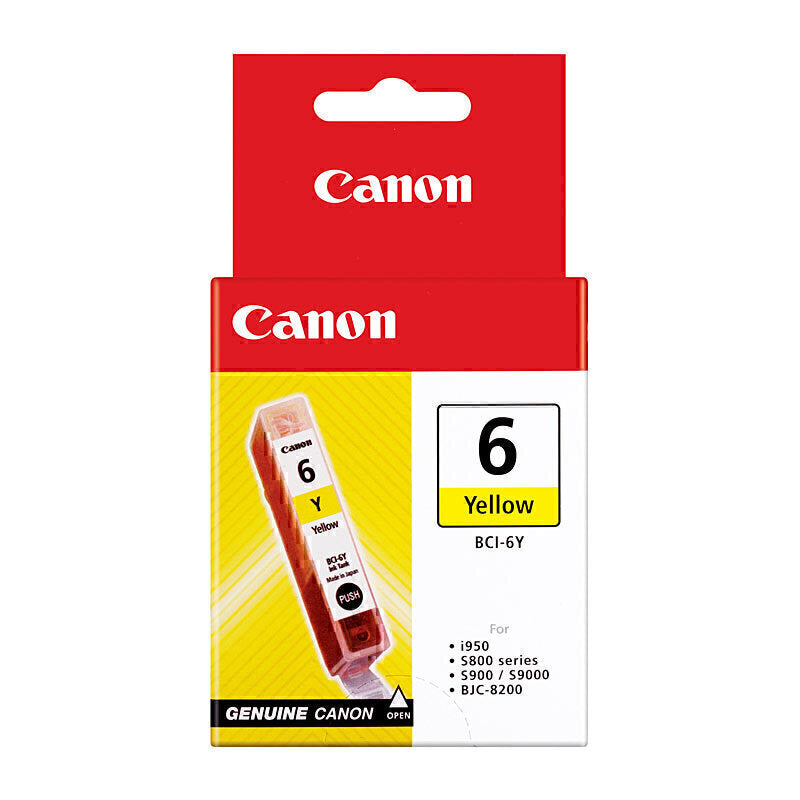 6-Color Ink Set Compatible With Canon I950, I960, I9100, I900D Printers - BCI-6 Cartridges